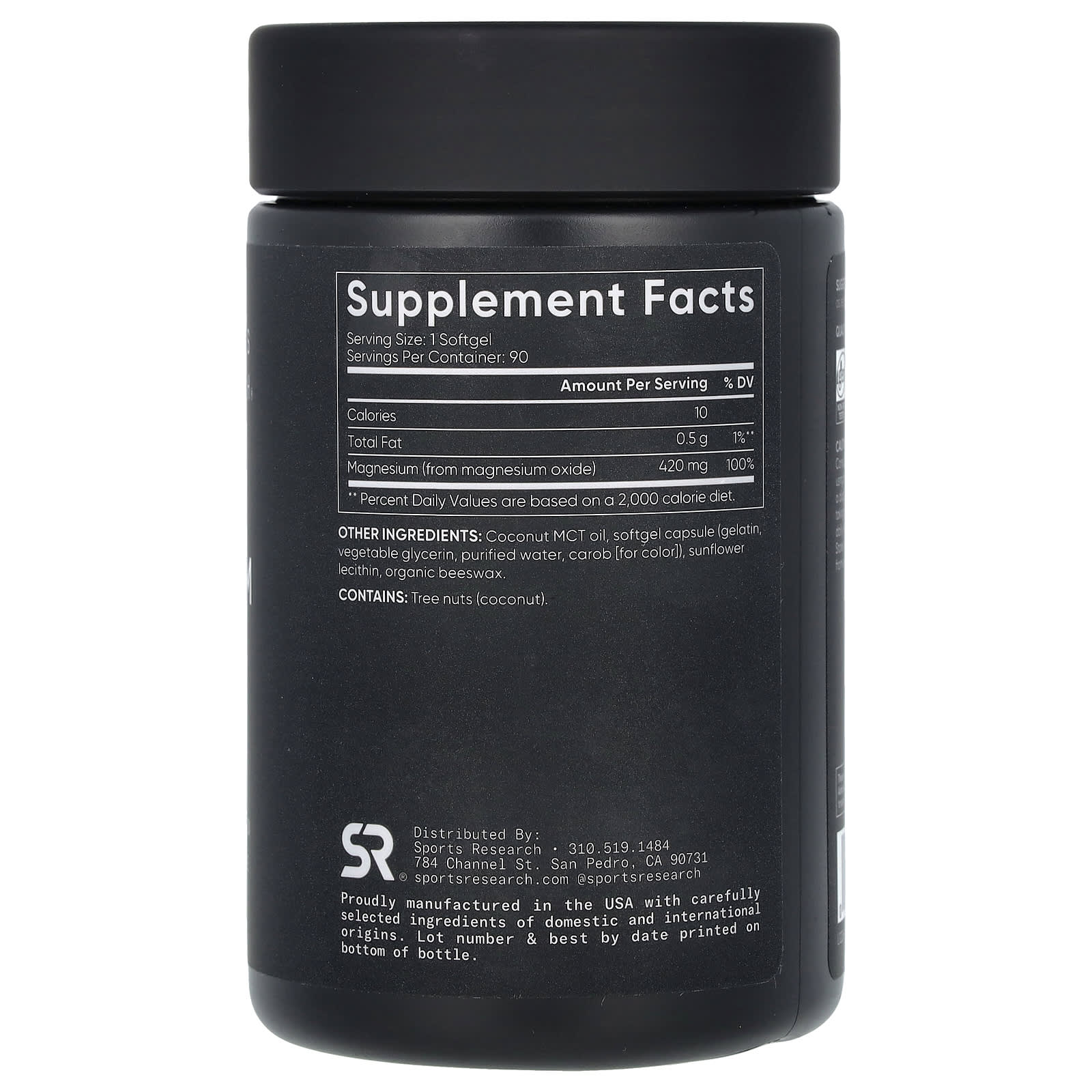 Sports Research, Magnesium Oxide, 420 mg, 90 Softgels - Image 2
