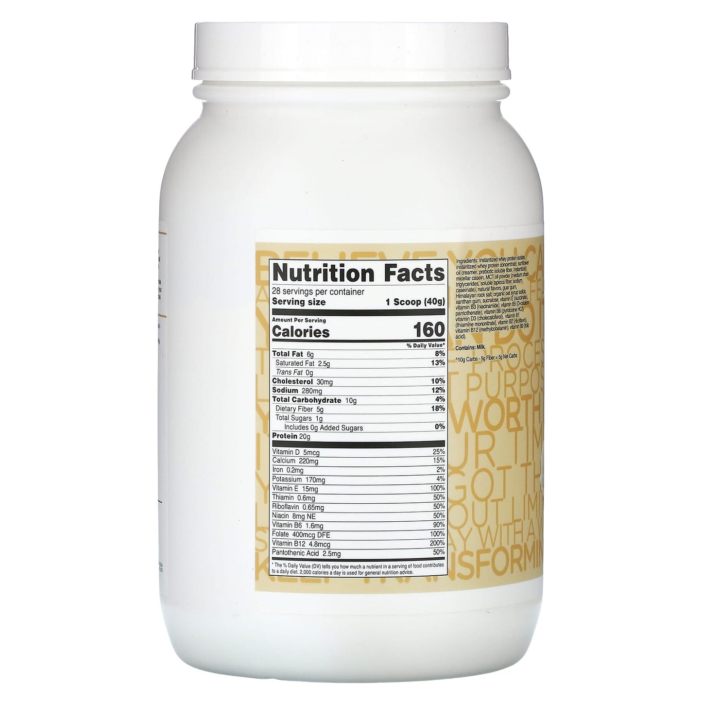 TransformHQ, Meal Replacement, All-in-One Shake, Vanilla, 2.5 lb 40.3 (1128 g) - Image 2