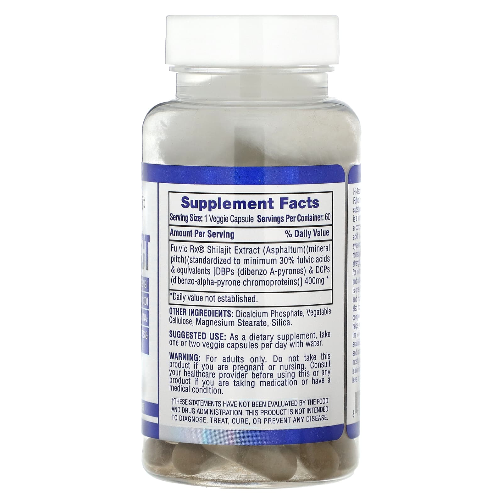 Extra Strength Shilajit Extract 400mg - 60 Veggie Capsules for Energy & Vitality - Image 2