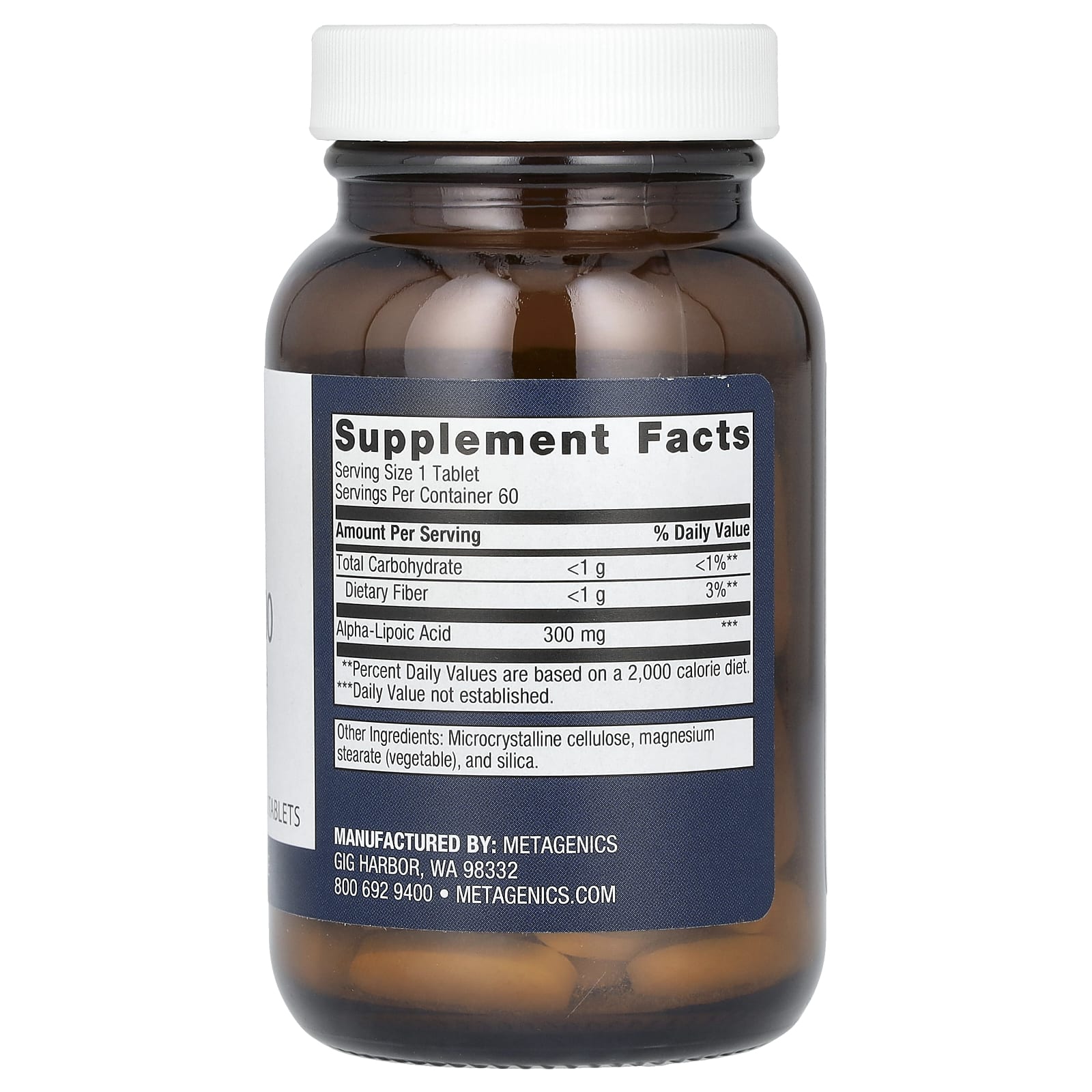 Metagenics, Meta Lipoate 300, 300 mg, 60 Tablets