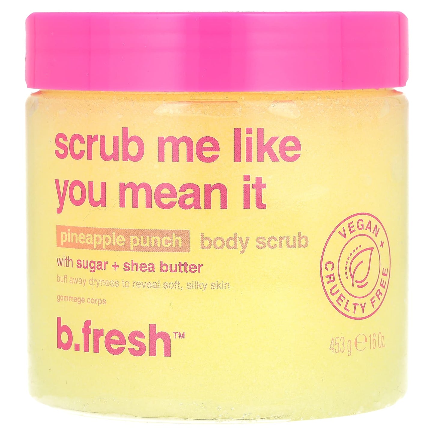Sugar & Shea Butter Body Scrub with Pineapple Fragrance for Smooth Skin - Image 1