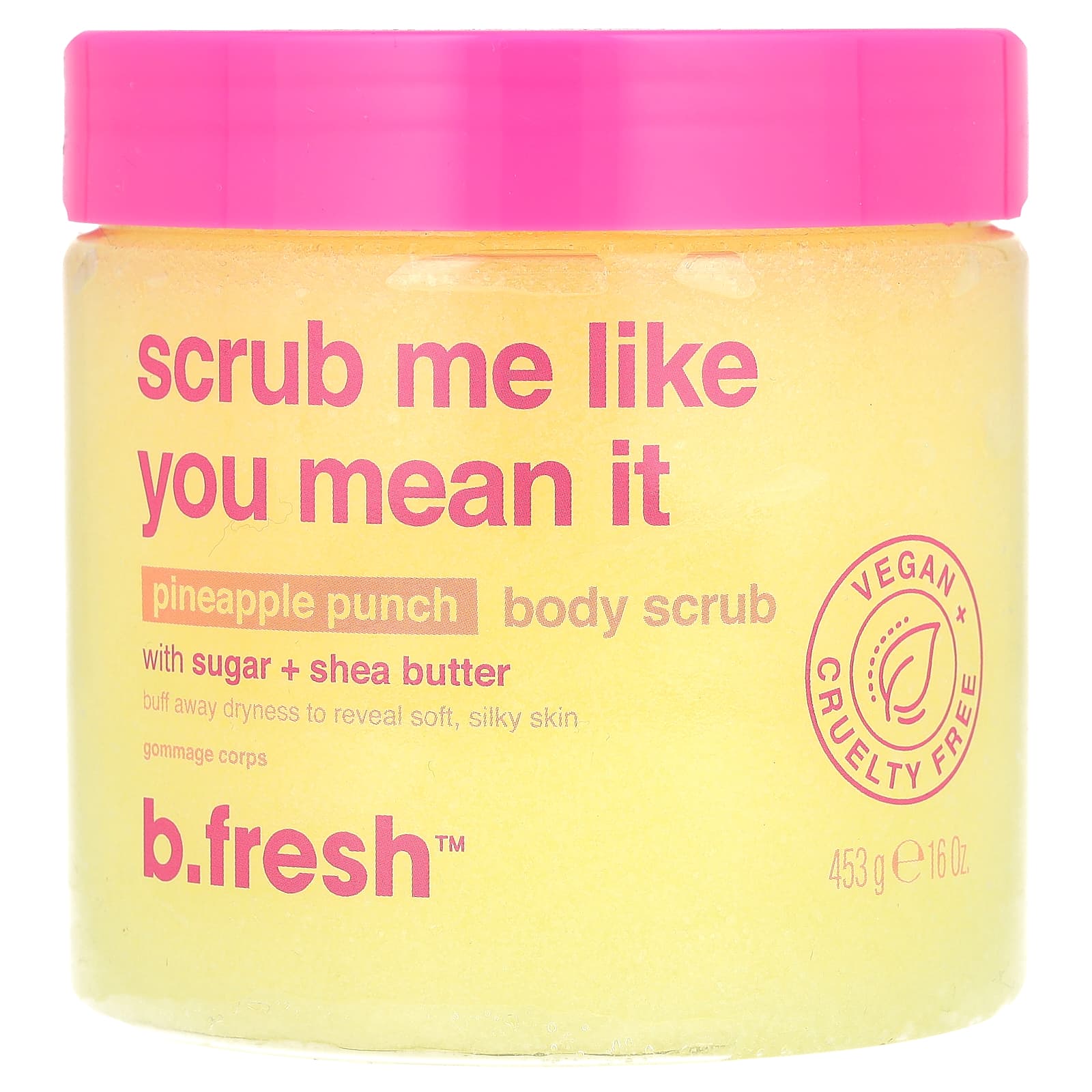 Sugar & Shea Butter Body Scrub with Pineapple Fragrance for Smooth Skin - Image 1