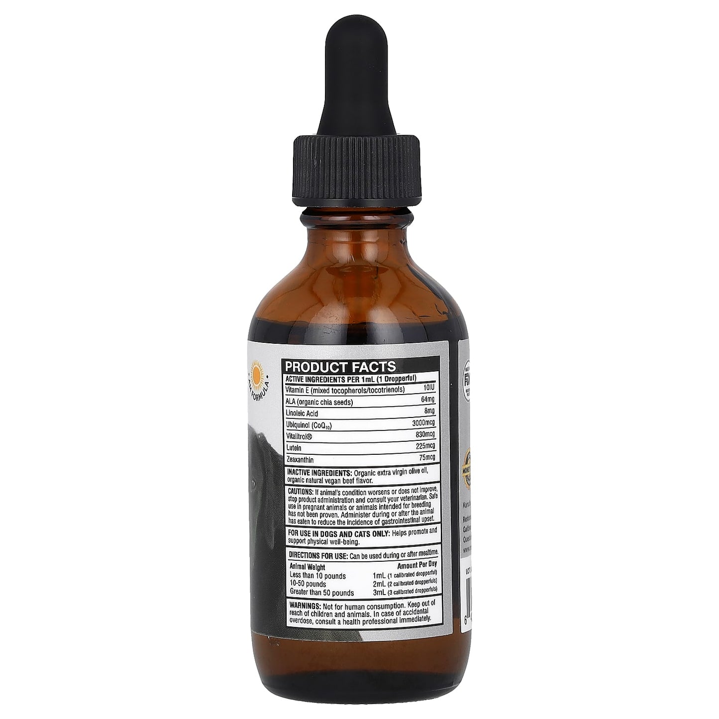 RestoraPet, Ultimate Wellness, For Dogs and Cats, Organic Beef, 2 fl oz (60 ml) - Image 2