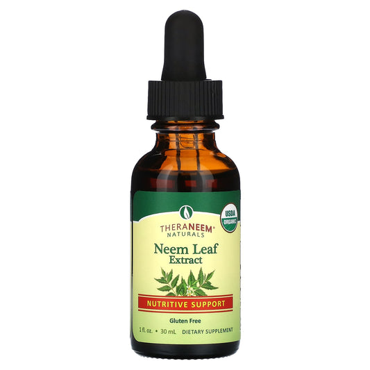 Organix South, Theraneem Naturals, Neem Leaf Extract, Nutritive Support, 100 mg, 1 fl oz (30 ml) - Image 1