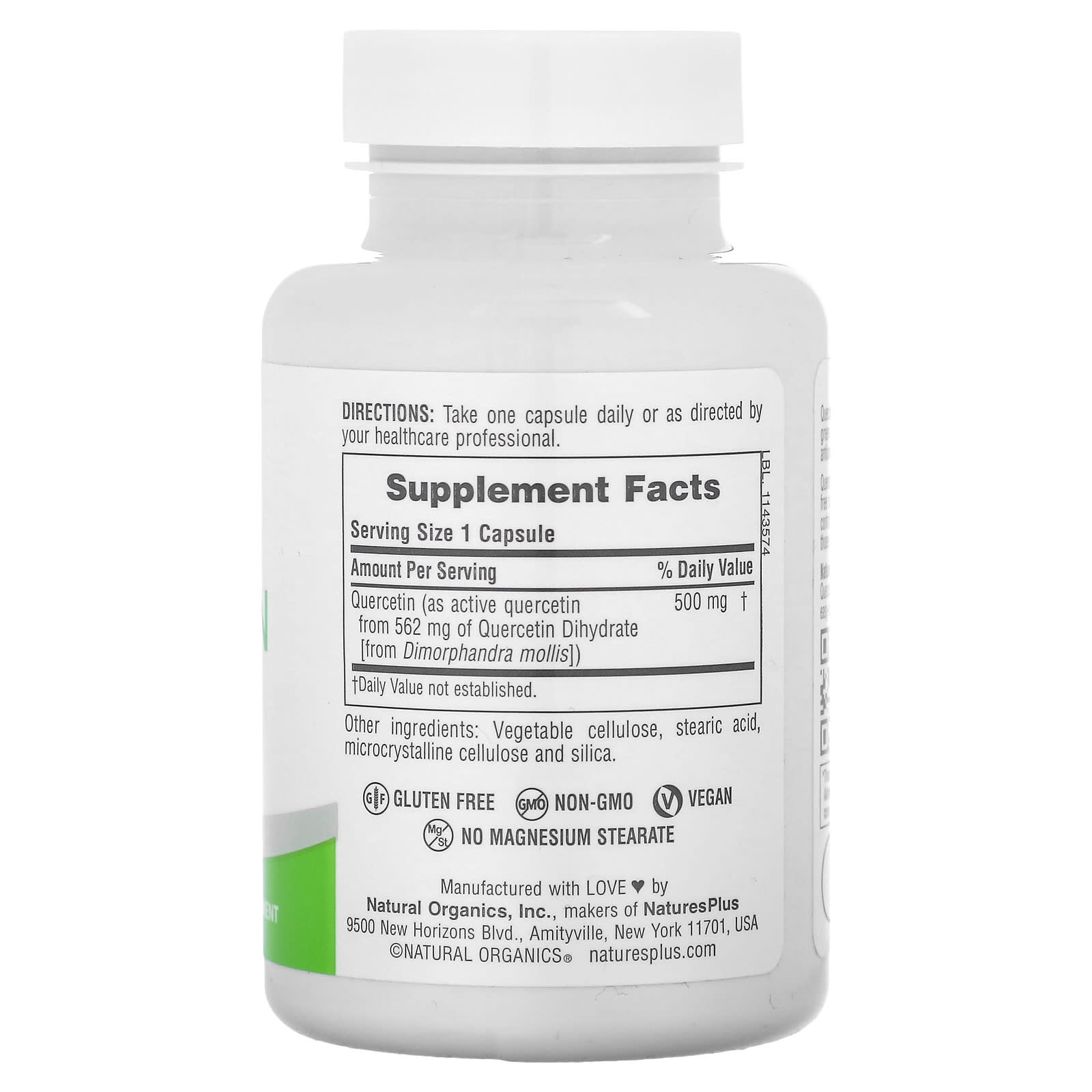 NaturesPlus, Pro Quercetin 500, 60 Capsules (500 mg per Capsule) - Image 2