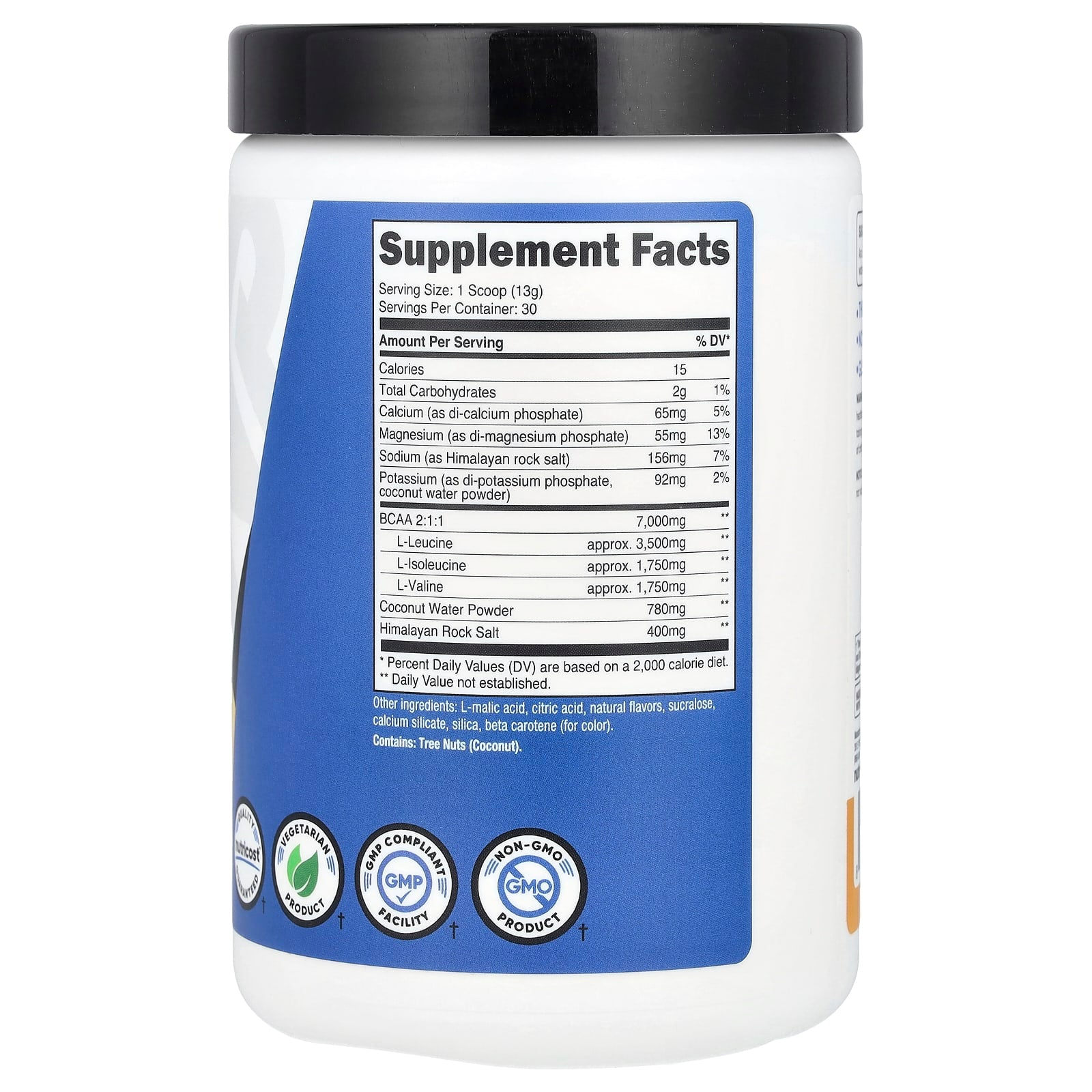 Nutricost, Performance, BCAA+, Peach Mango, 14 oz (393 g) - Image 2