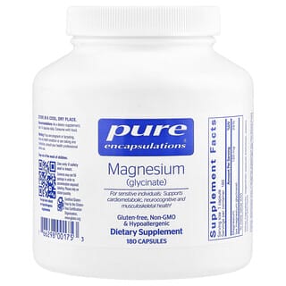 Pure Encapsulations Magnesium Glycinate 120mg - 180 Capsules