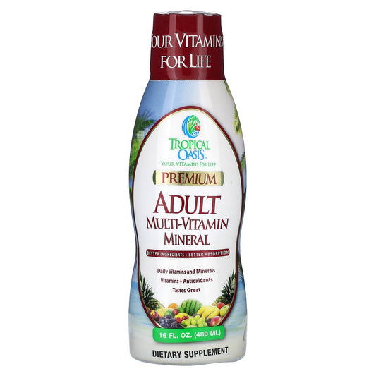 Tropical Oasis, Premium Multi-Vitamin Mineral, For Adults, 16 fl oz (480 ml) - Image 1