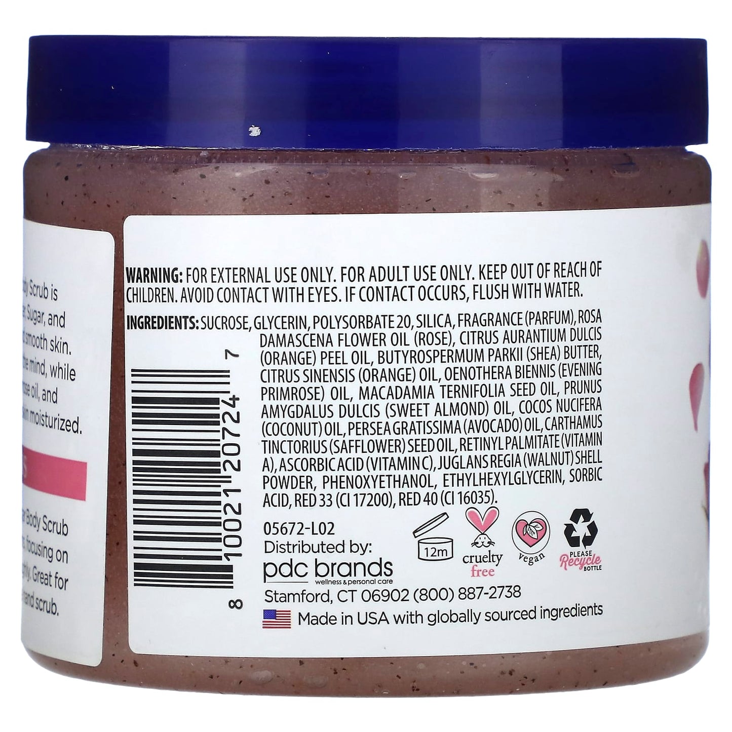 Rose Essential Oil Sugar Body Scrub by Dr. Teal's - 19 oz - Image 2