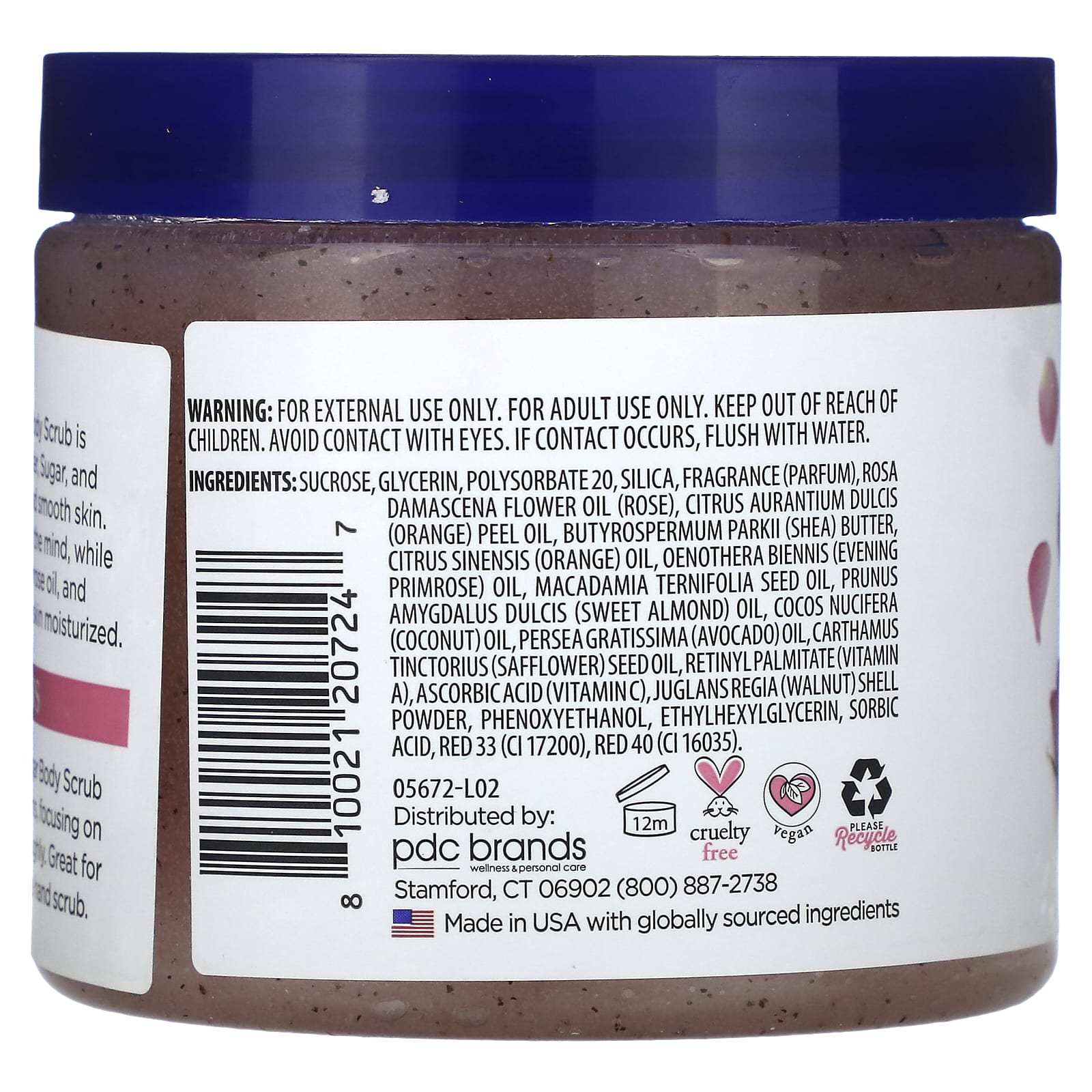 Rose Essential Oil Sugar Body Scrub by Dr. Teal's - 19 oz - Image 2