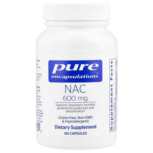 Pure Encapsulations, NAC, 600 mg, 90 Capsules - Image 1