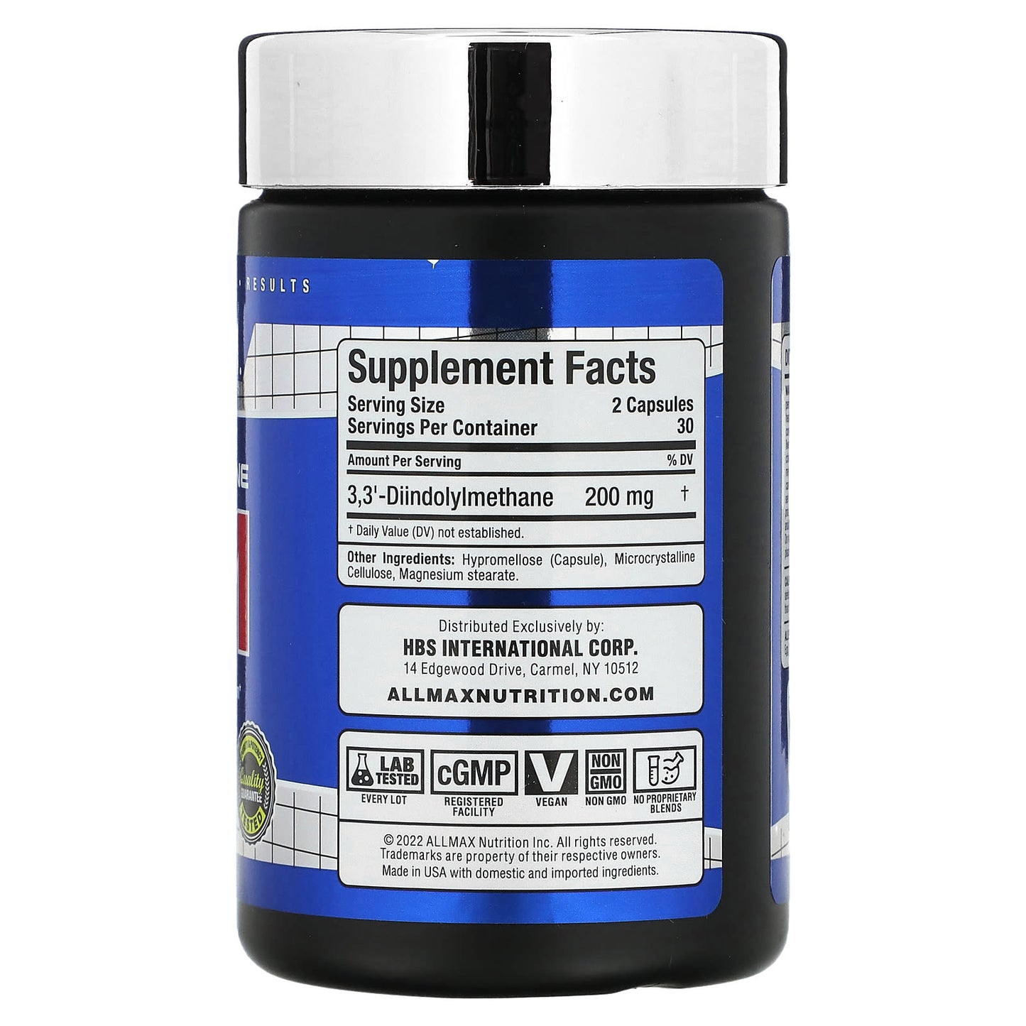 ALLMAX DIM 100mg per Capsule, 60 Veggie Capsules - Promote Healthy Estrogen Metabolism - Image 2
