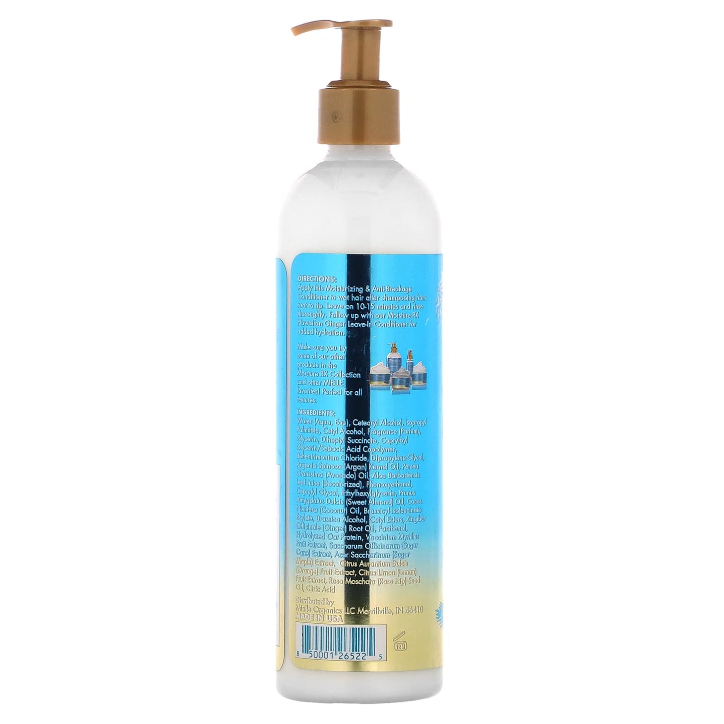 Mielle, Moisture RX, Moisturizing And Anti-Breakage Conditioner, Hawaiian Ginger, 12 fl oz (355 ml) - Image 2
