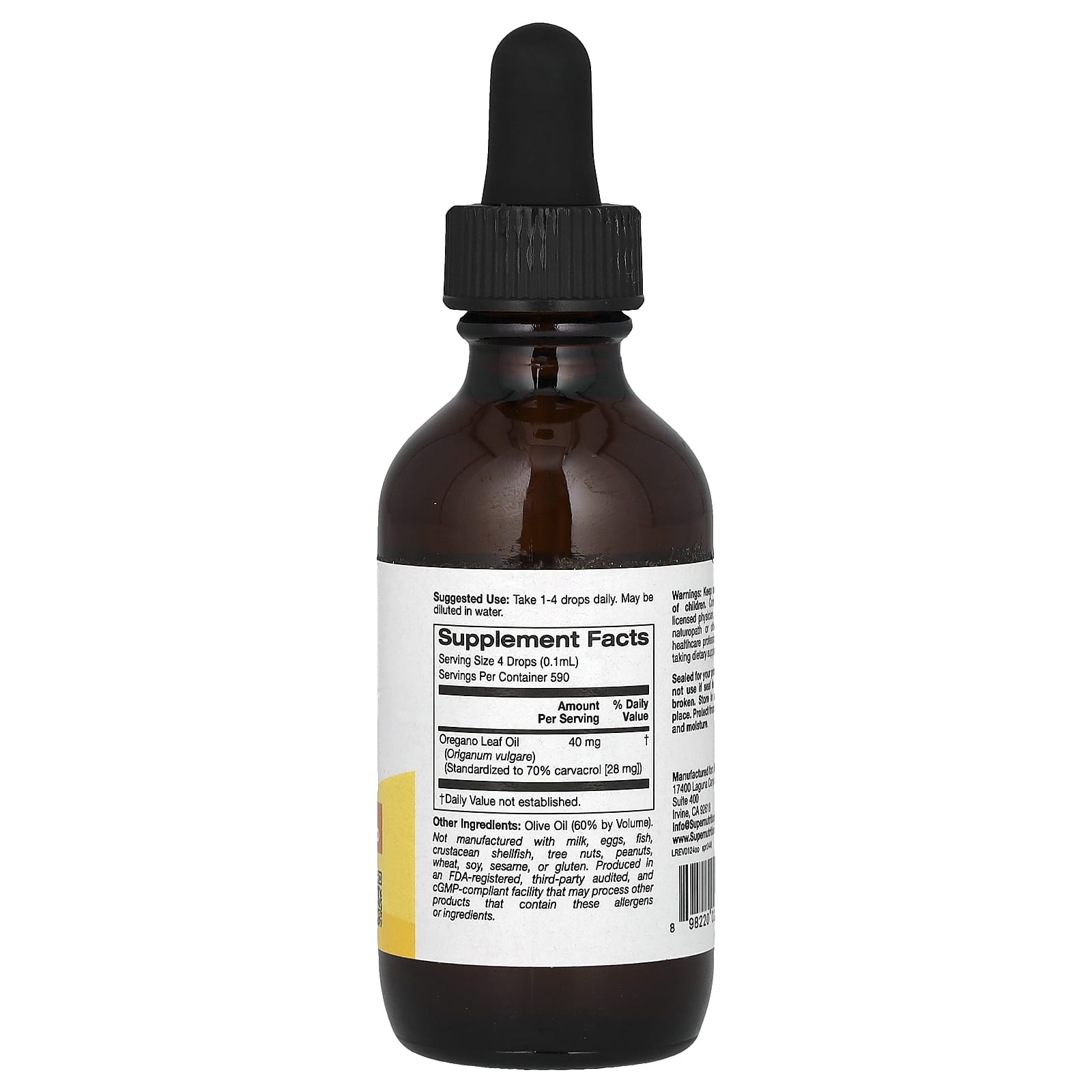 Super Nutrition's Potent Oregano Oil for Immune Support - Image 2