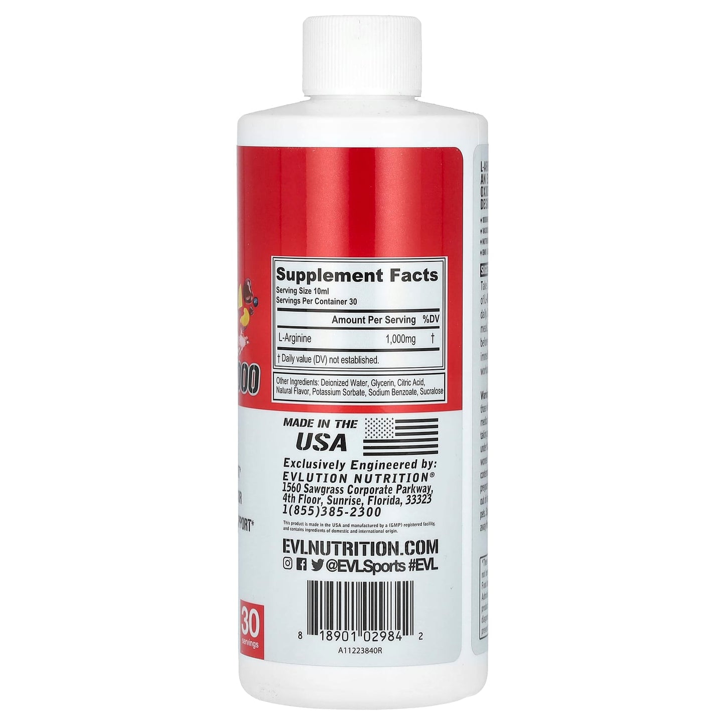 EVLution Nutrition L-Arginine 1000 - Boost Nitric Oxide & Workout Performance - Image 2