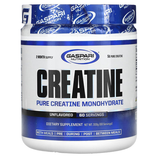 Unflavored Creatine Monohydrate by Gaspari Nutrition, 300g - Image 1