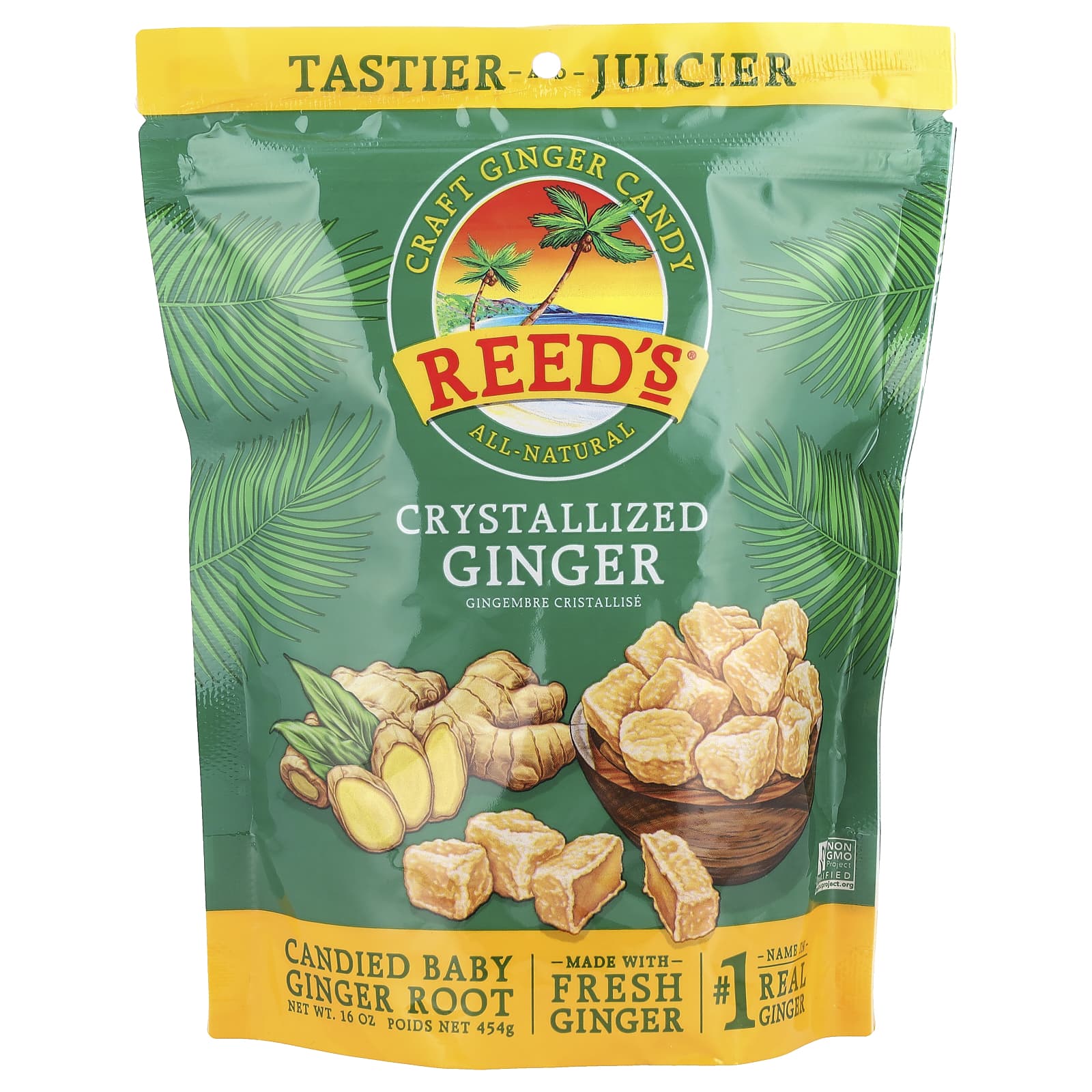 Reed's, Craft Ginger Candy, Crystallized Ginger, 16 oz (454 g) - Image 1