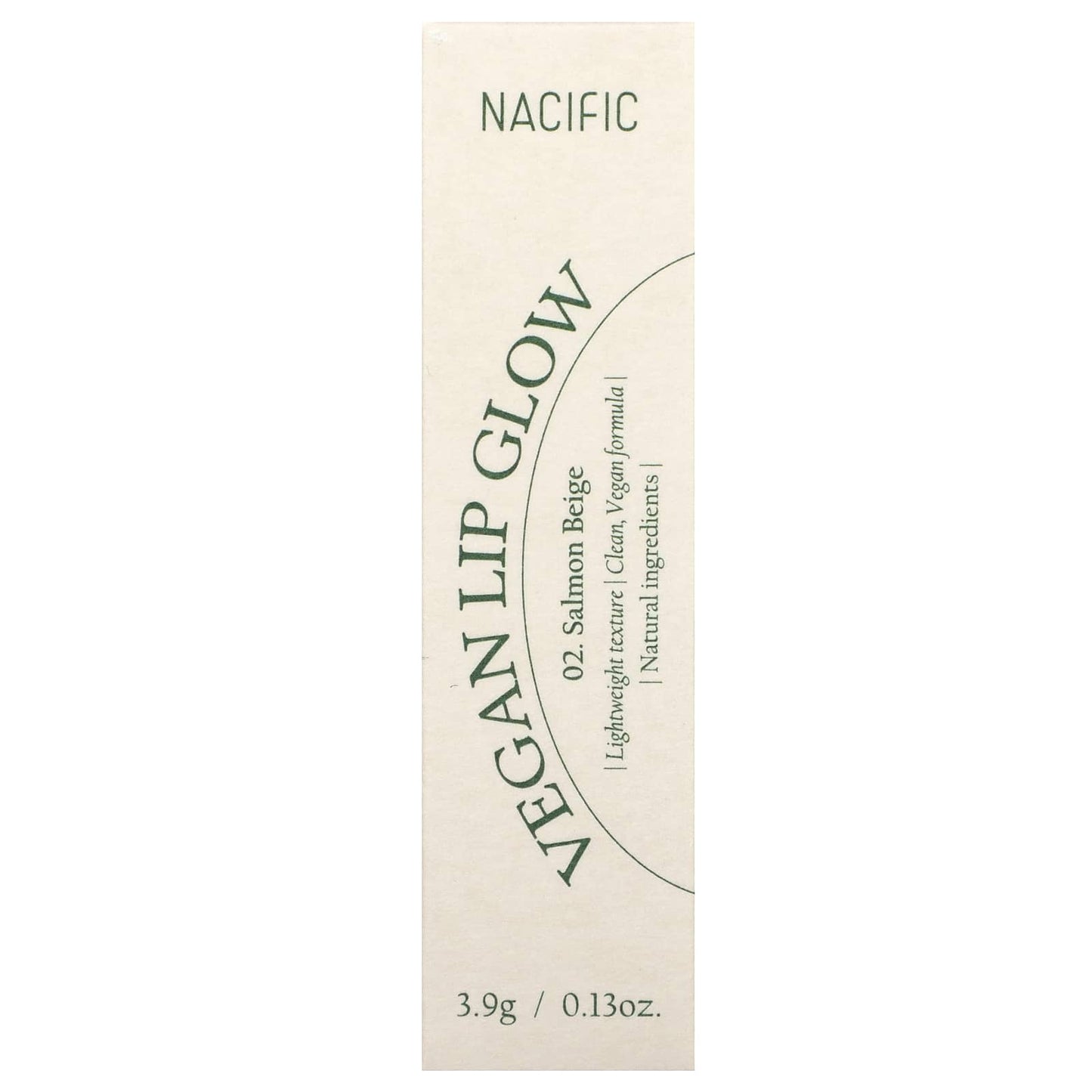 Nacific, Vegan Lip Glow, 02 Salmon Beige, 0.13 oz (3.9 g) - Image 2