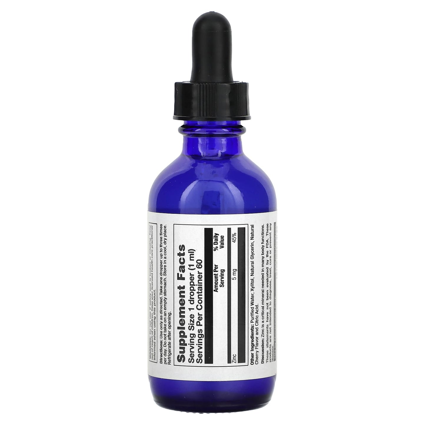 Nature's Life, Zinc Drops, Sugar Free, Wild Cherry, 5 mg, 2 fl oz - Image 2