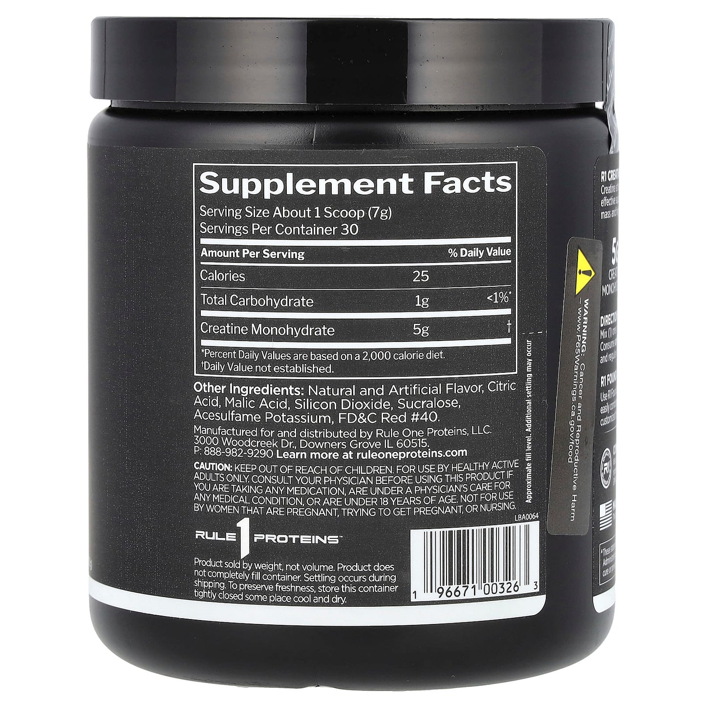 Rule One Proteins, Creatine, Fruit Punch, 7.41 oz (210 g) - Image 2