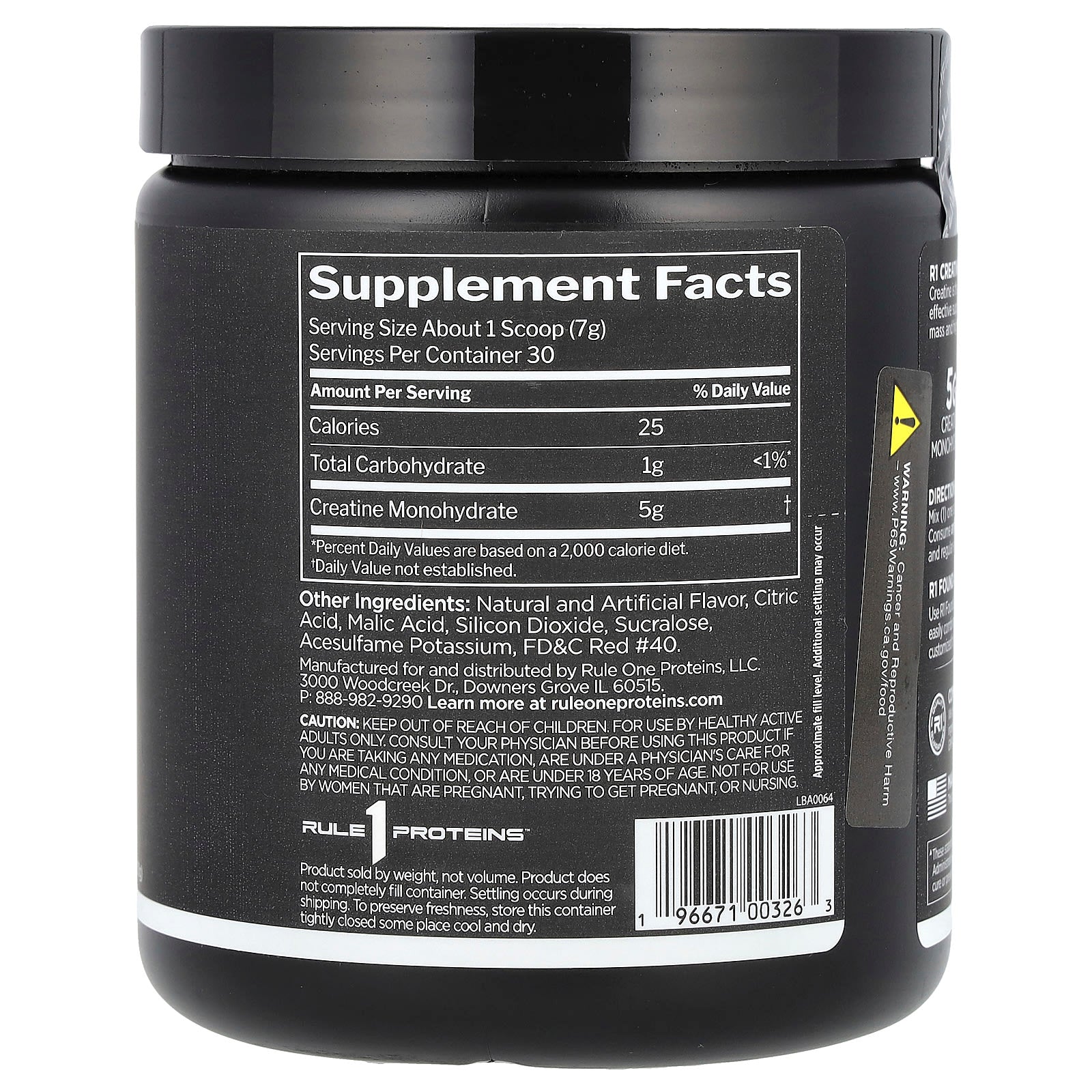 Rule One Proteins, Creatine, Fruit Punch, 7.41 oz (210 g) - Image 2
