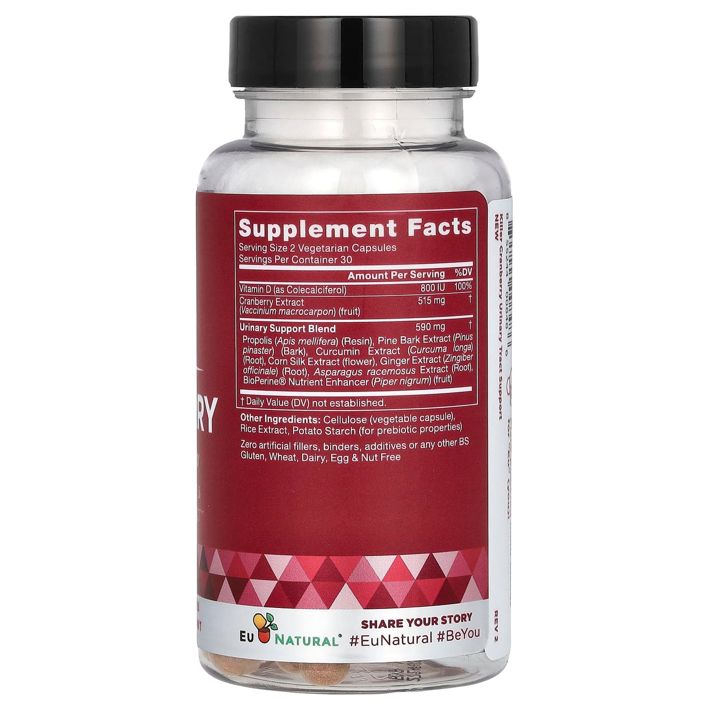 Natural UTI Defense with Eu Natural Cranberry Blend - 60 Capsules - Image 2