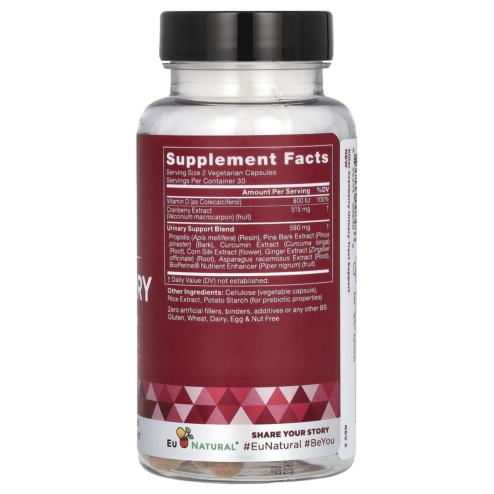 Natural UTI Defense with Eu Natural Cranberry Blend - 60 Capsules - Image 2
