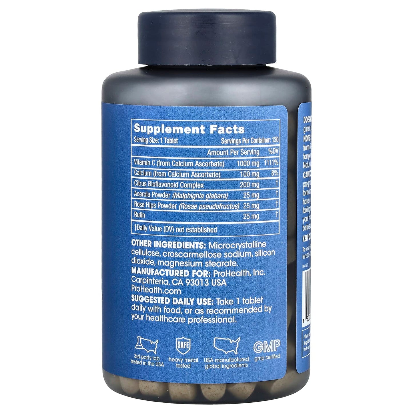 ProHealth Longevity, Pro-C Complex, 1,000 mg, 120 Tablets - Image 2