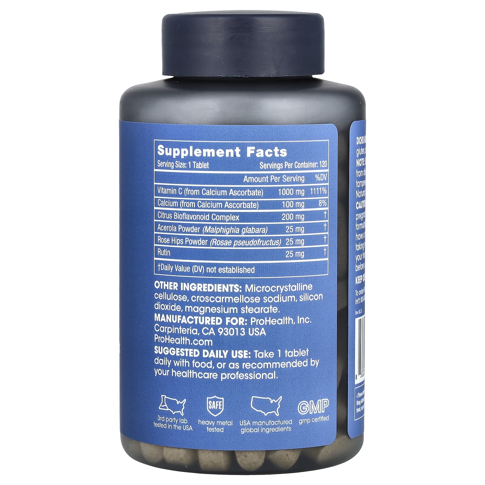 ProHealth Longevity, Pro-C Complex, 1,000 mg, 120 Tablets - Image 2