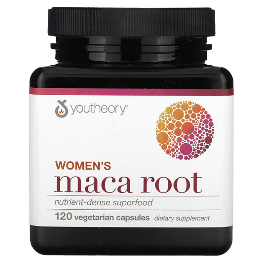 Youtheory, Women's Maca Root, 120 Vegetarian Capsules (500 mg per Capsule) - Image 1