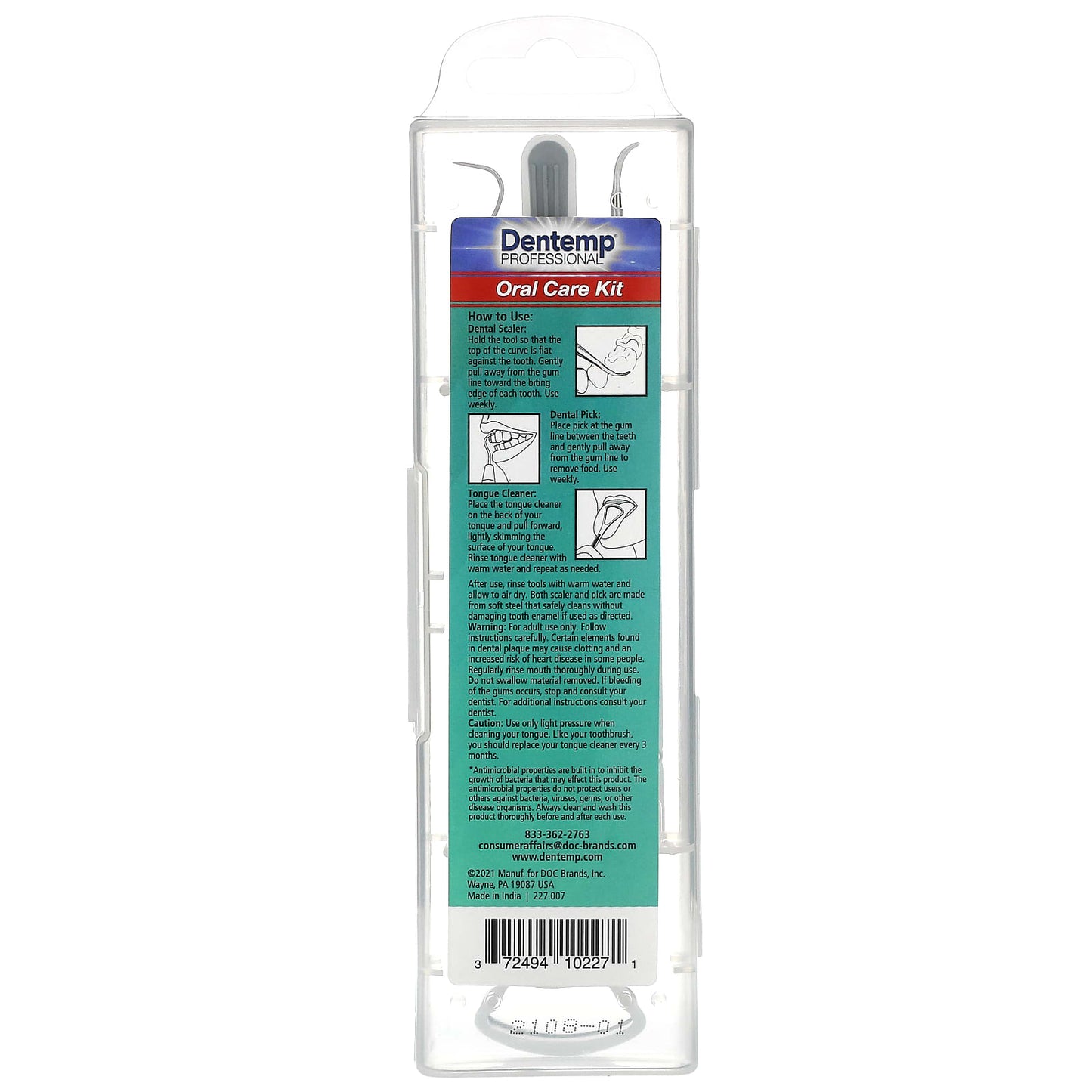 Dentemp Oral Care Kit - 4 Tools for Whiter, Healthier Teeth - Image 2