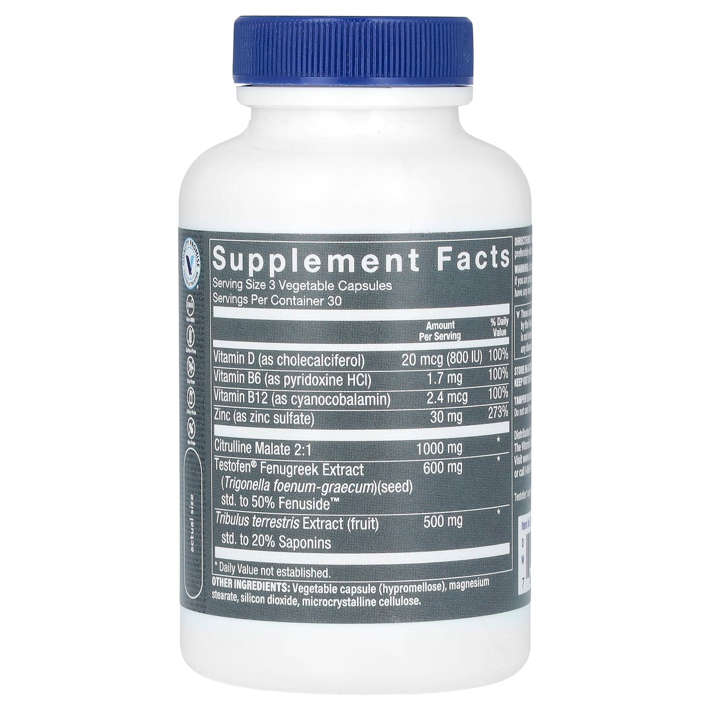 The Vitamin Shoppe, Men's Ultimate Man-T, 90 Vegetable Capsules - Image 2