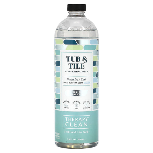 Therapy Clean, Tub & Tile, Plant-Based Cleaner, Grapefruit Zest, 24 fl oz (710 ml) - Image 1