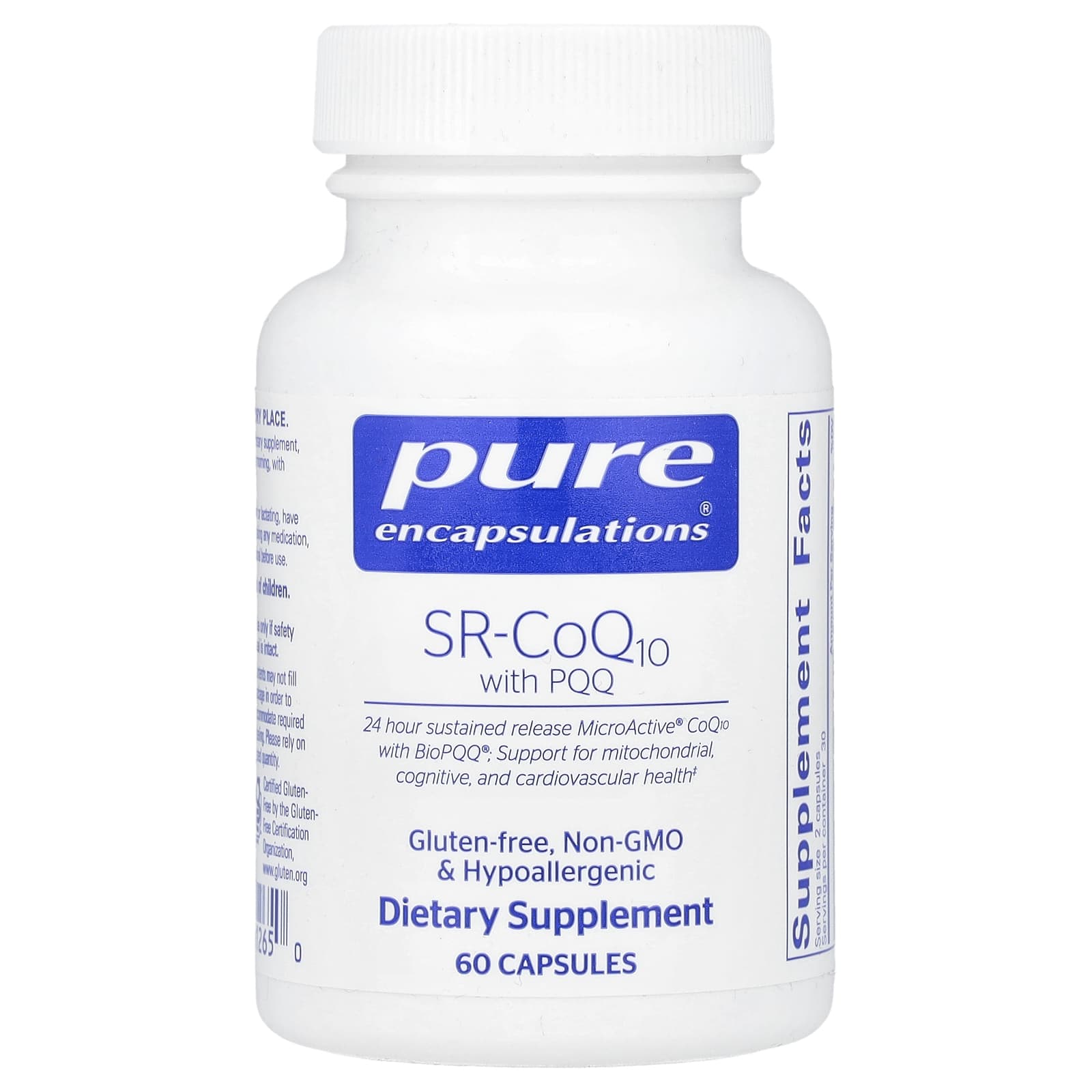 Pure Encapsulations, SR-CoQ10 with PQQ, 60 Capsules - Image 1