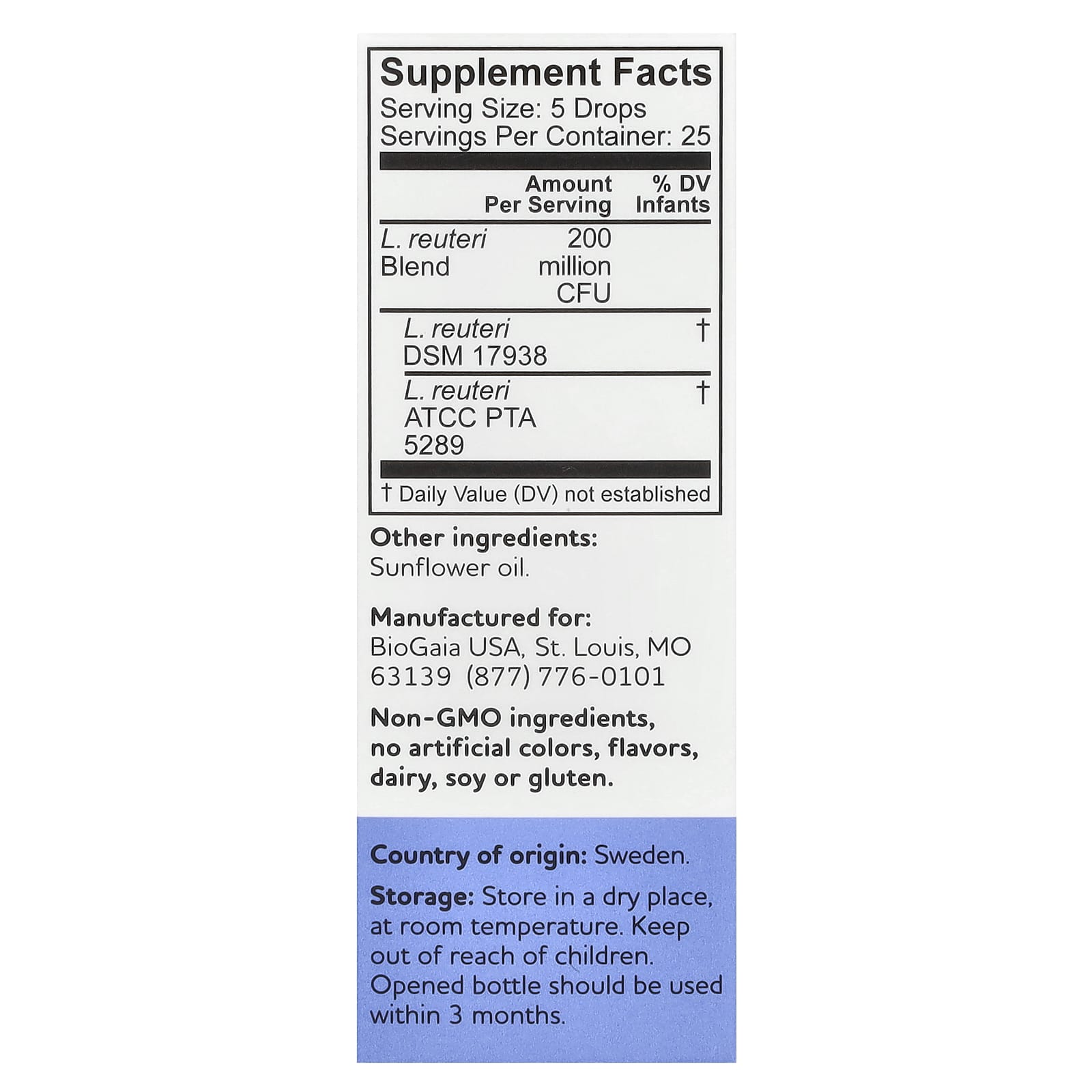 BioGaia Nurture & Grow Probiotic Drops for Toddlers' Health - Image 2
