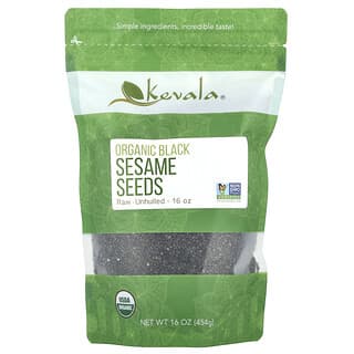 Black Sesame Seeds, USDA Organic, 16 oz (454g)