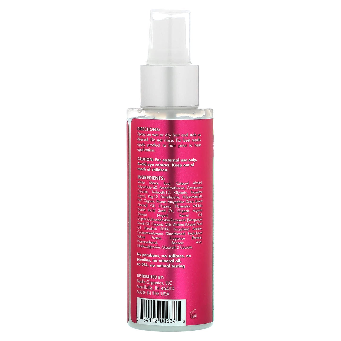 Mielle, Thermal & Heat Protectant Spray, Mongongo Oil, 4 fl oz (118 ml) - Image 2