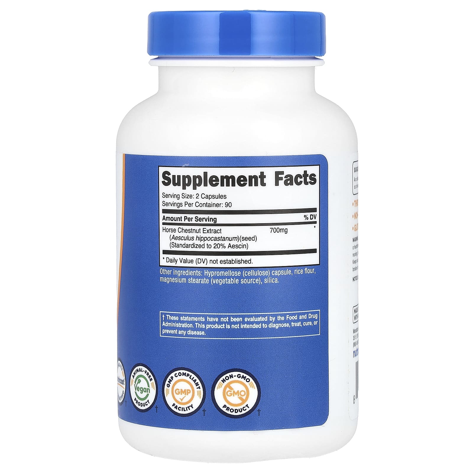 Nutricost, Horse Chestnut, 180 Capsules (350 mg per Capsule) - Image 2