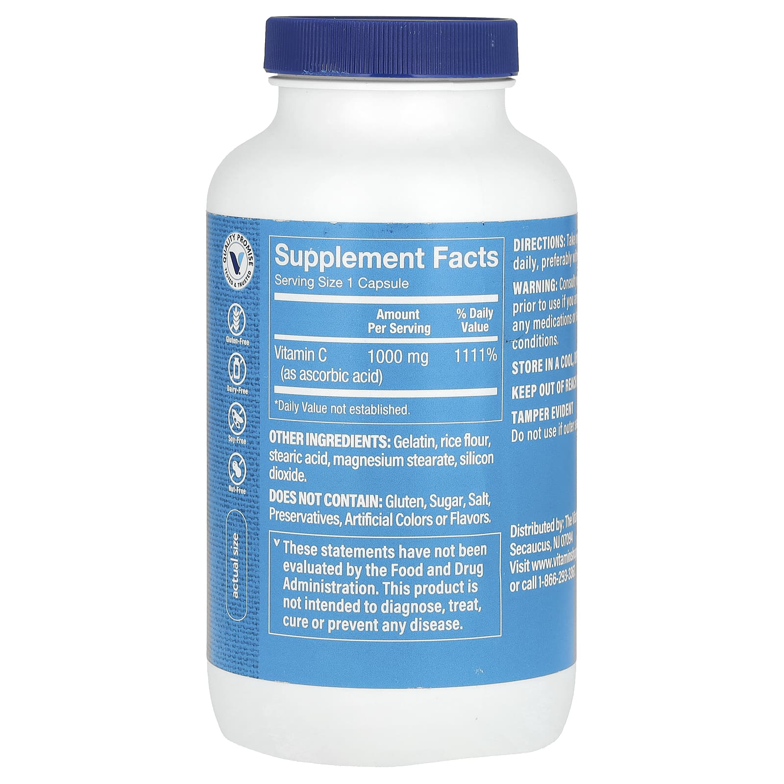 The Vitamin Shoppe, Vitamin C, 1,000 mg, 300 Capsules