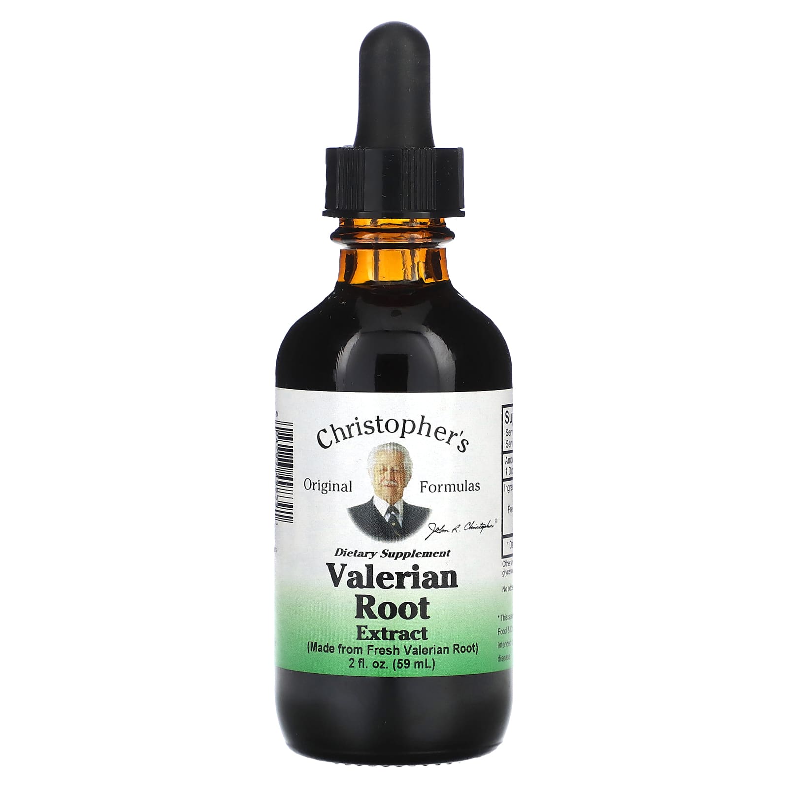 Valerian Root Extract Supplement by Christopher's Original Formulas, 2 fl oz - Image 1