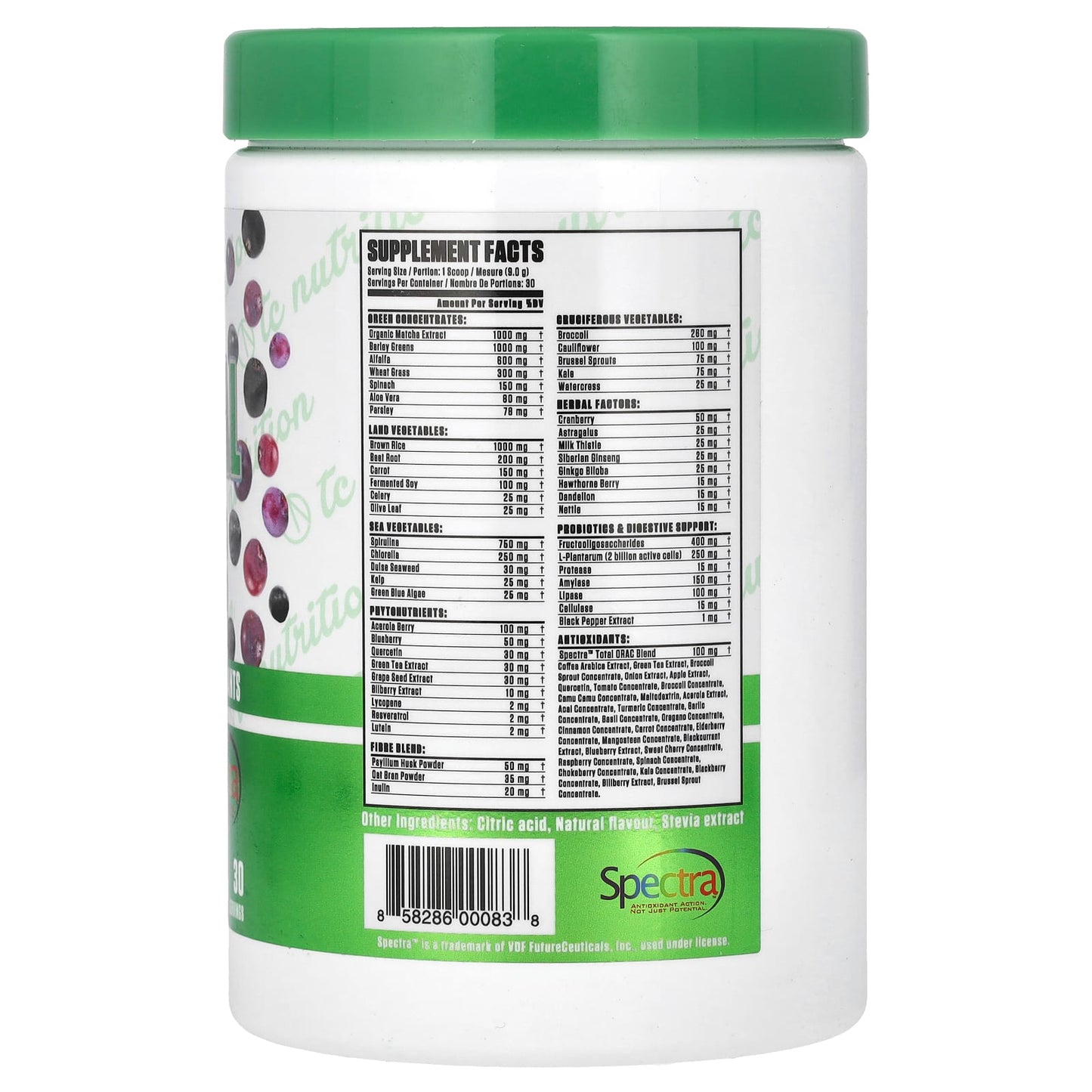 TC Nutrition, Essential Series, Essential Greens, Saskatoon Berry , 9.56 oz (271 g) - Image 2