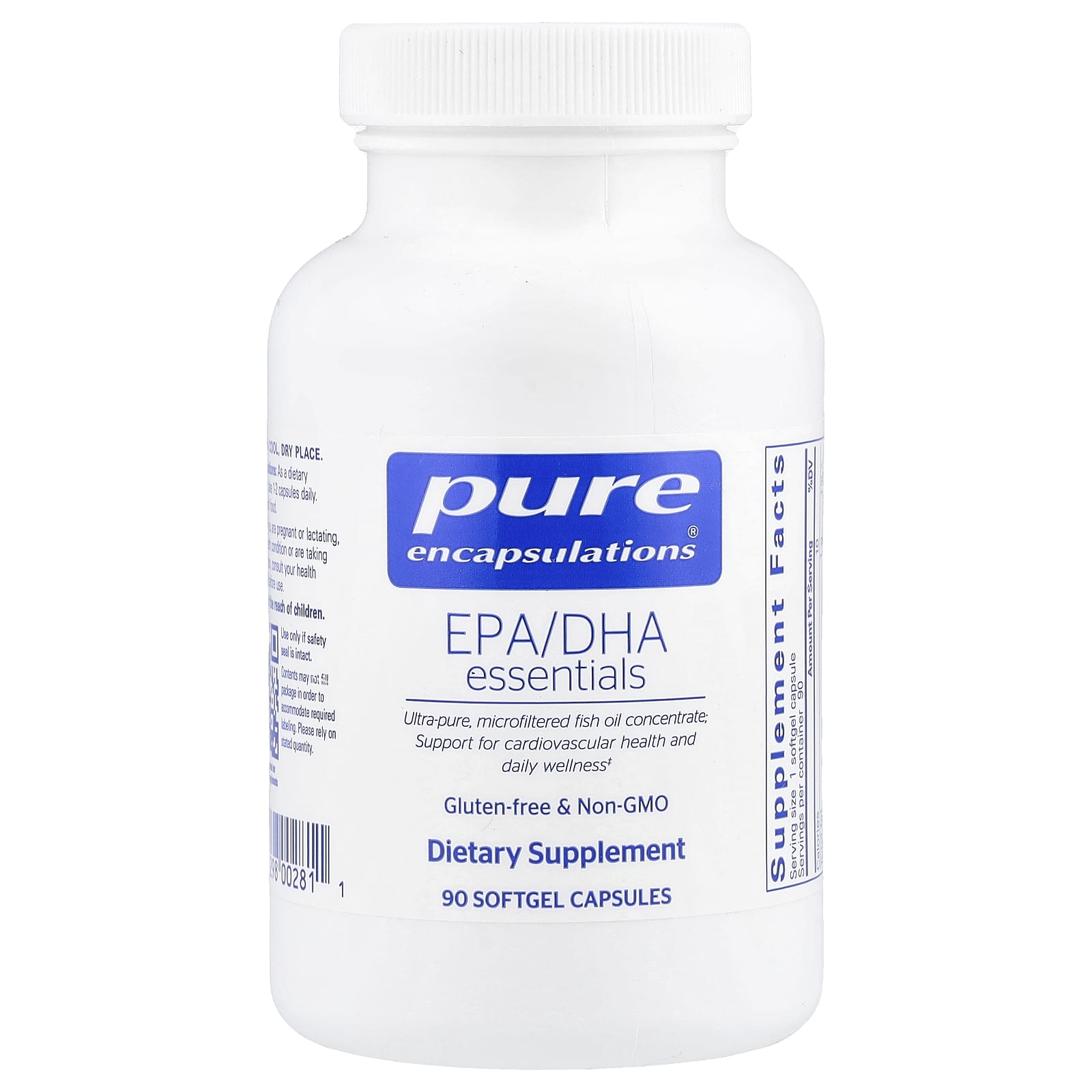 Pure Encapsulations, EPA/DHA Essentials, 90 Softgel Capsules - Image 1