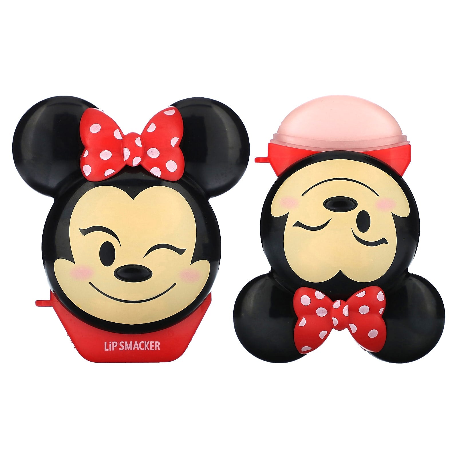 Lip Smacker, Disney Emoji, Lip Balm, Minnie, StrawberryLe-Bow-nade, 0.26 oz (7.4 g) - Image 1