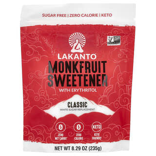 Zero-Calorie Monkfruit Sweetener by Lakanto, 8.29 oz (235g)