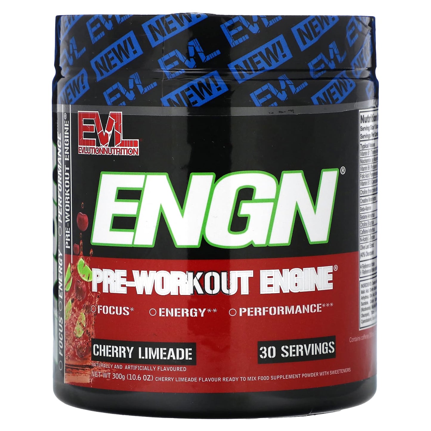 EVLution Nutrition ENGN Pre-Workout Cherry Limeade 300g - Image 1