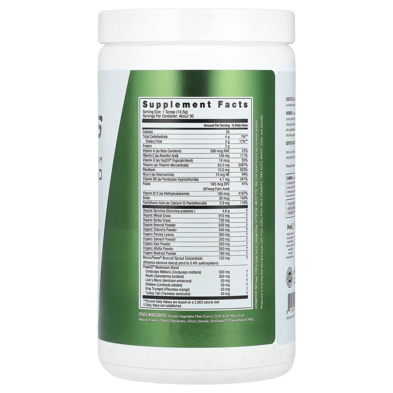 JYM Greens Athlete's Premium Superfood Powder, 15.3 oz (435g) - Image 2