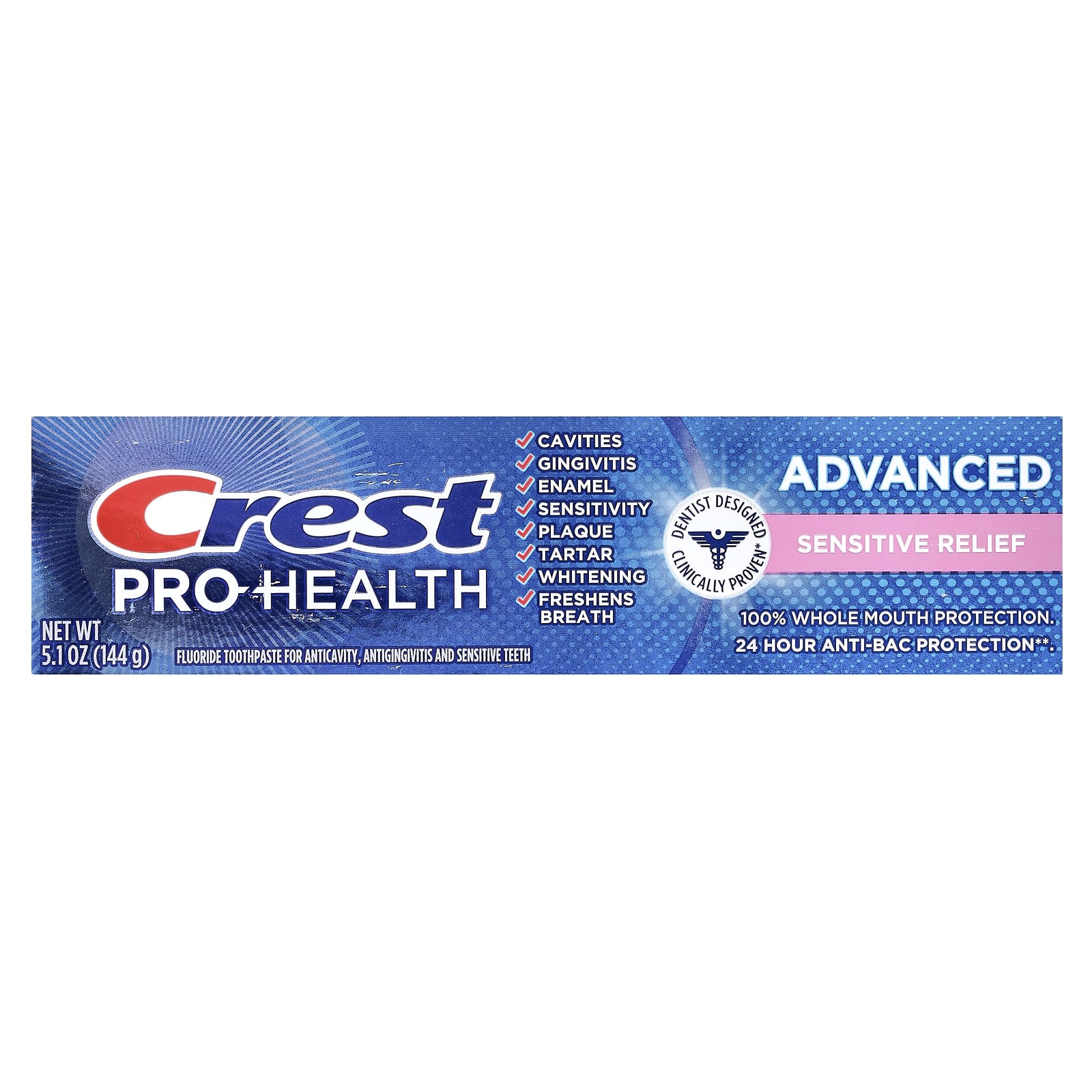 Crest Pro-Health Advanced Fluoride Toothpaste for Sensitive Relief - Image 2