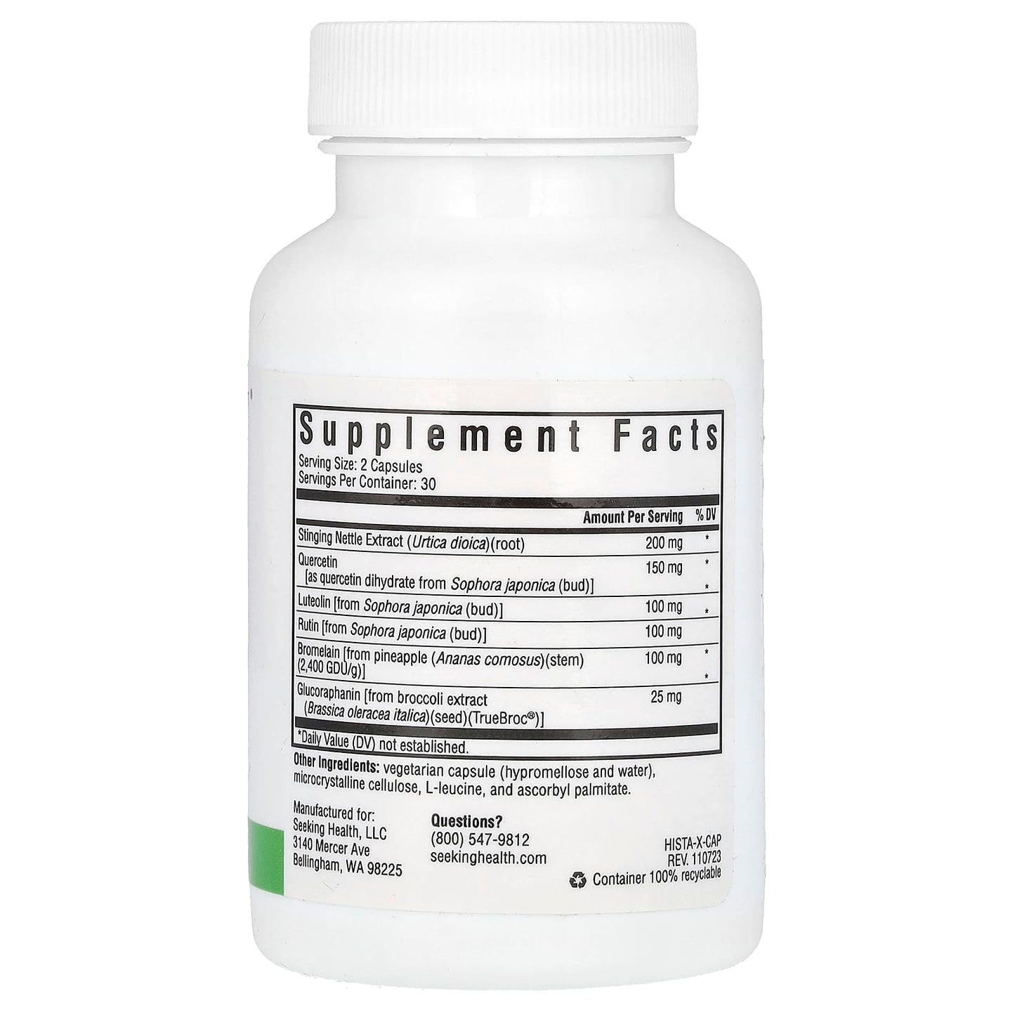 Seeking Health, HistaminX, 60 Vegetarian Capsules - Image 2