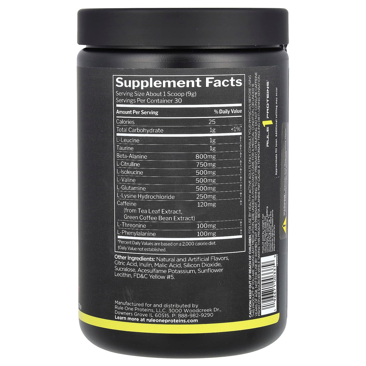 Rule One Proteins, Energized Amino, Pineapple Passion Fruit, 9.52 oz (270 g) - Image 2