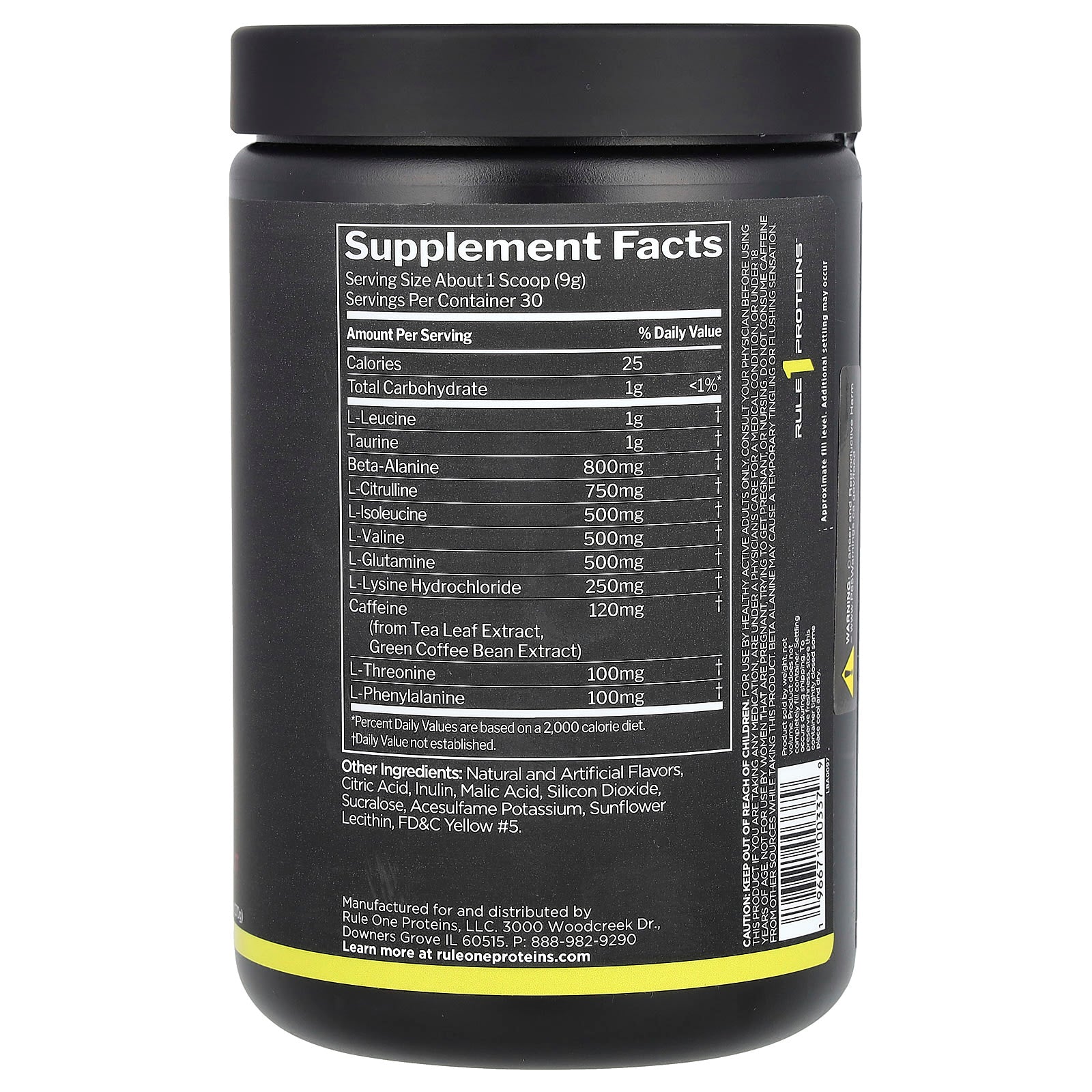 Rule One Proteins, Energized Amino, Pineapple Passion Fruit, 9.52 oz (270 g) - Image 2